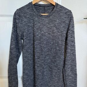 lululemon athletica Black and Gray Long Sleeve Top
